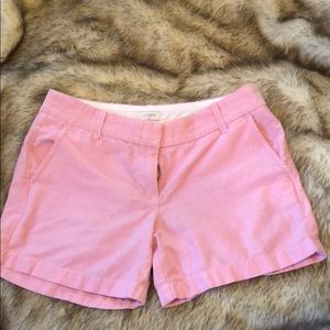 J. crew pink chino shorts